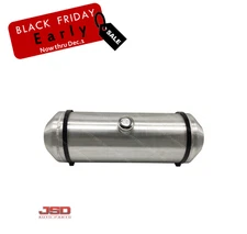 Center Fill Spun Aluminum Gas Tank / Fuel Tank 10 Gallons 10 x30 1/4 NPT Outlet