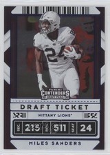 2020 Panini Contenders Draft Picks Draft Ticket Blue Foil Miles Sanders #74 n1u