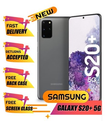 Samsung Galaxy S20+ Plus 128GB 5G entsperrt brandneuer Zustand - grau