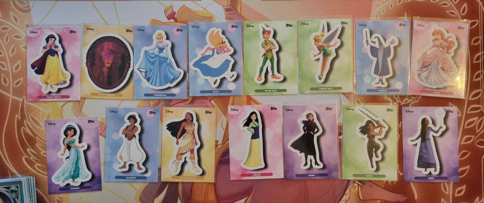 2025 Topps Disney Wonder X15 Enchanted Sticker Cards Bundle
