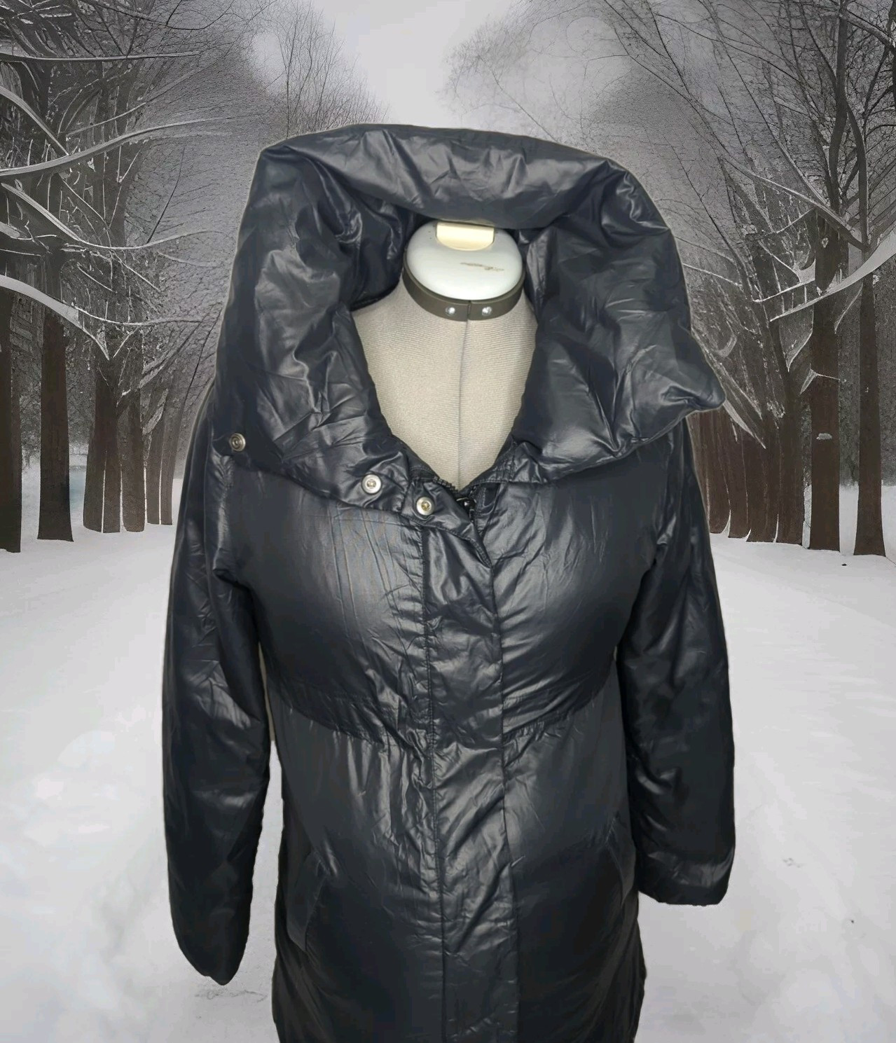 Gap Down Maternity Lightweight Puffer Jacket Coat… - image 7