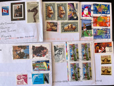 Timbres Etats Unis modernes sur enveloppes
