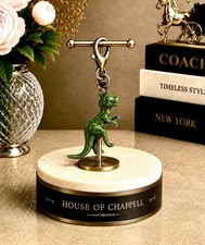 NEW COACH REXY DIY Bag CHARM 3-D Green Gold Brass SOLD OUT Ltd Edition