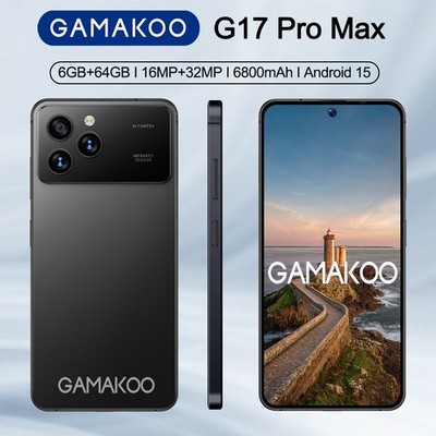 G17 Pro Max 5G Entsperrte 64GB Android 15 Smartphone Dual SIM Handy Ohne Vertrag