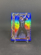 2025 Topps Holiday - Jace Jung #H136 Holiday Blue Metallic Glitter RC Tigers SP