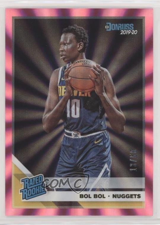 2019-20 Panini Donruss Rated Holo Pink Laser 13/50 Bol Bol #234 Rookie RC 4p1