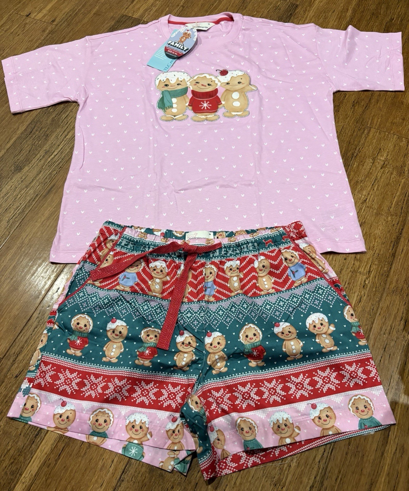 BNWT Peter Alexander Women's Christmas Gingerbread PJs Size M