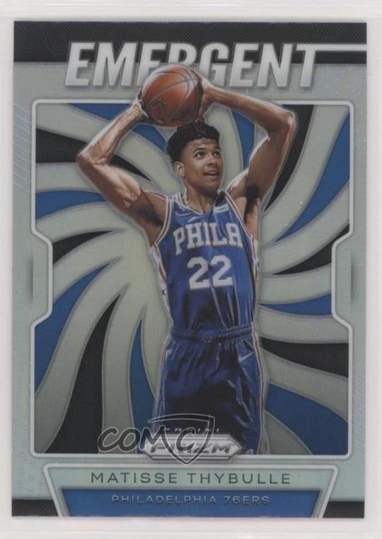 2019-20 Panini Prizm Emergent Silver Prizm Matisse Thybulle #18 1u6