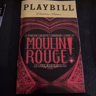 Moulin Rouge Playbill Chicago 2025 Andrew Brewer Jay Armstrong Johnson Musical