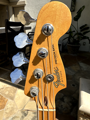 1982 Fender Precision Bass Black in Good Condition | eBay
