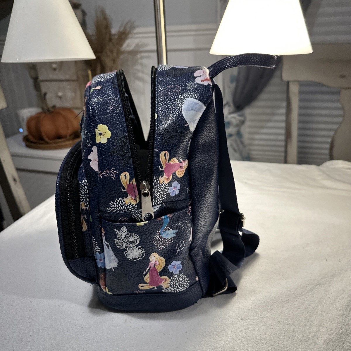 Disney Princesses Mini Backpack Navy Ariel Mulan Aurora 