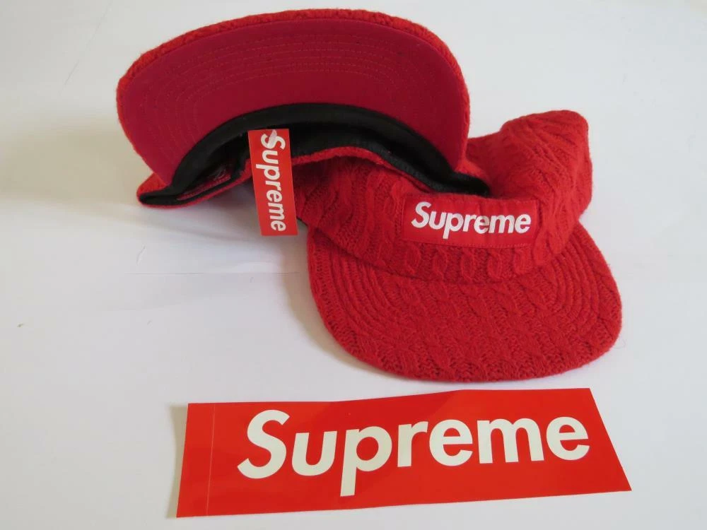 Casquette laine SUPREME rouge   FW17   chapeaux supreme à vendre   neuf inutilisé
