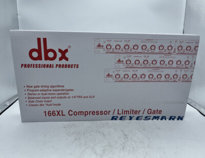 New DBX 166XL Compressor Limiter/Gate Effects DSP Processor