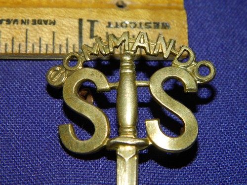 British Military Commando Cap Badge No. 2 Brass WW2 1941 - Picture 2 of 3