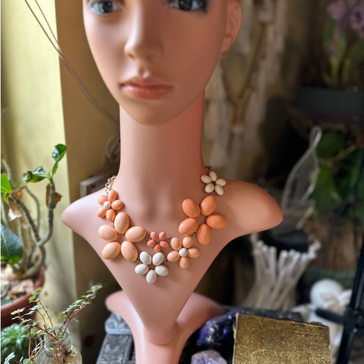 Flower Power Statement Necklace - image 1