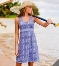 Athleta Vyasa Dress Womens XS Purple Layered Drawstring Belted 903726 Sleeveless