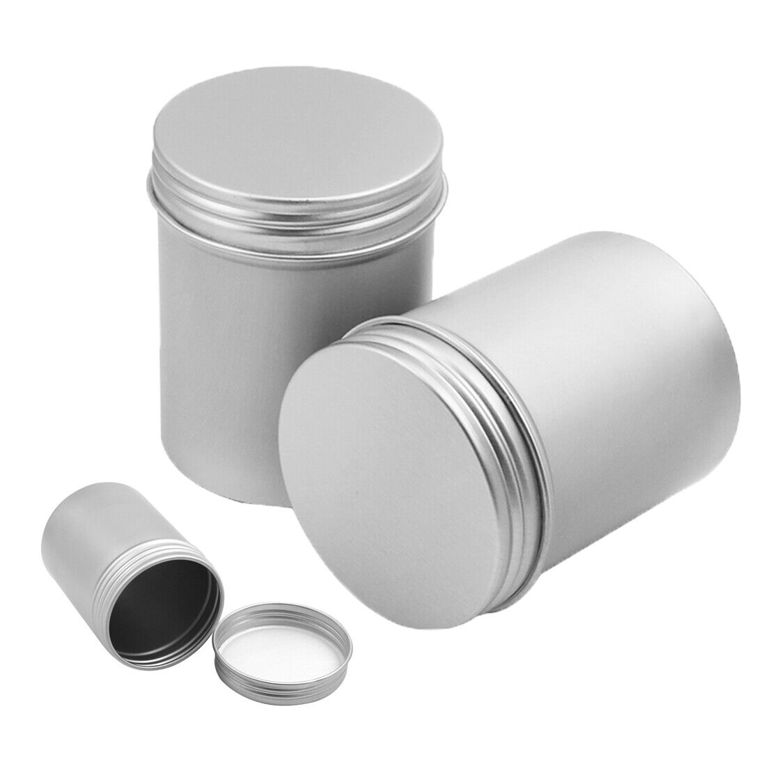 Screw top tins_Round tin can with lid screw lid