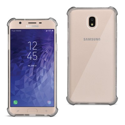 Reiko Samsung J7 (2018) Clear Bumper Case with Air Cushion Protection in Clear B