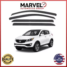 Out-Channel Window Vent Visor Rain Guards Deflectors for Kia Sportage 2011-2016