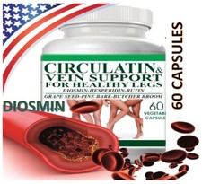 Diosmin 60 caps Ultra Pure Vein Health support Circulation Beautiful Legs 1480mg