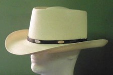 STETSON SHANTUNG PANAMA ROYAL FLUSH STRAW GAMBLER COWBOY WESTERN HAT