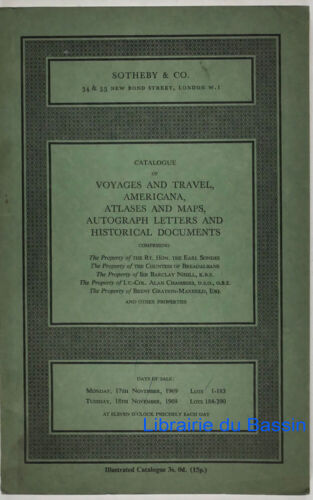Catalogue of voyages and travel americana atlases maps autograph letters 1969 - Imagen 1 de 4