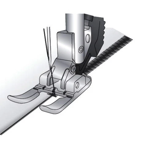 6mm Open-Toe Applique Foot With IDT #820215096 For Pfaff Domestic Sewing Machine - Image 3 of 3