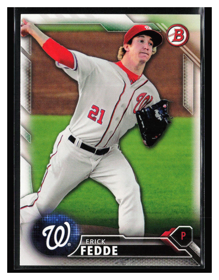 2016 Bowman Draft #BD-159 Erick Fedde