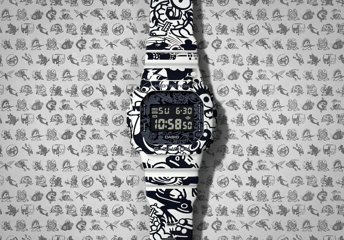 DW-5600GU-7JR G-Universe 18 original G-SHOCK characters from past generations