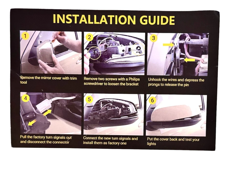 Luces de señal de giro LED secuenciales oscurecidas dinámicas de alto vuelo Toyota Foto 3 de 3