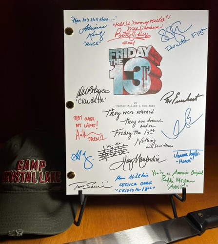 Friday the 13th Script Signed- Autograph Reprints- Jason Voorhees, Mrs ...