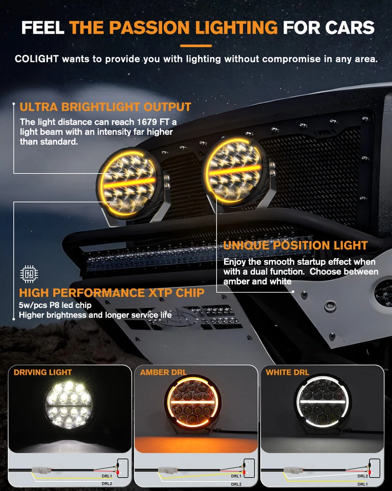 E-Geprüft Osram 7 Zoll LED Arbeitsscheinwerfer zusatzscheinwerfer 12V Auto LKW - Bild 3 von 4