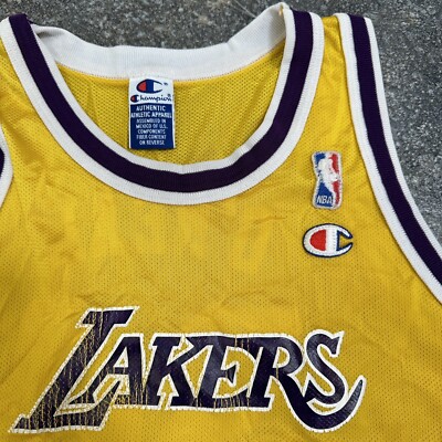 Vintage Champion Lakers Jersey Youth Shaq NBA 90s #34 Size L 14-16