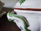 Antique French soup tureen with majolica lemon handle — photo 3