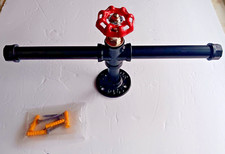 Rustic Steampunk Industrial Pipe Wall Mounted Toilet Paper Holder w/ Screw Kit