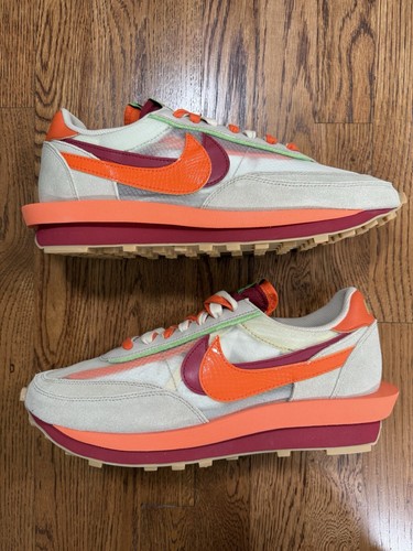 Nike LD Waffle sacai CLOT Kiss of Death Net Orange Blaze DH1347-100 2021 14 - Picture 2 of 10