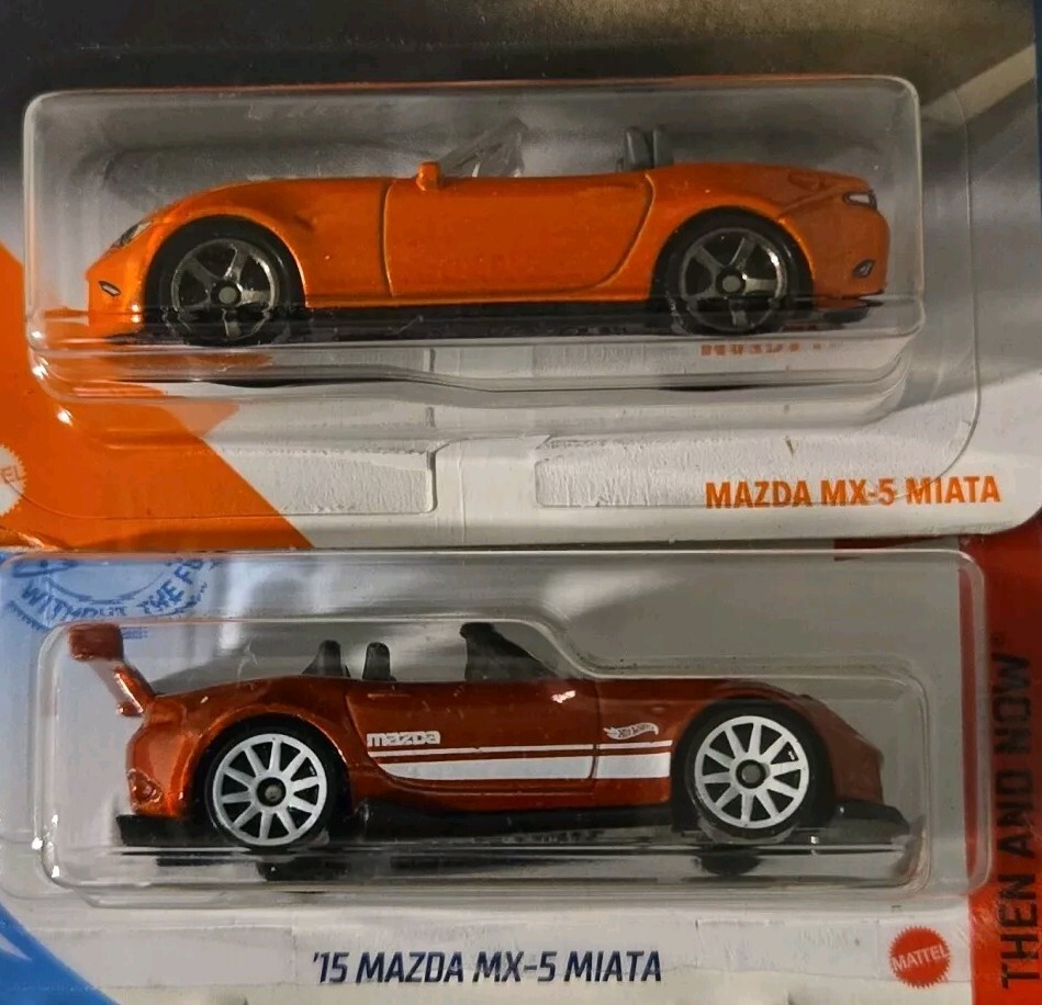 Lot Of 2 Mazda MX-5 Miata Convertibles Lot Hot Wheels And Matchbox