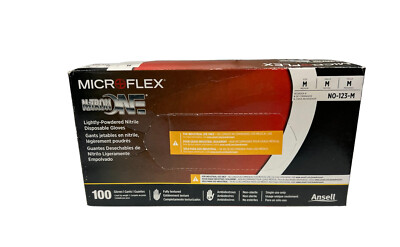 MICROFLEX 5.5 MIL NITRILE LIGHTLY POWDERED DISPOSABLE GLOVES