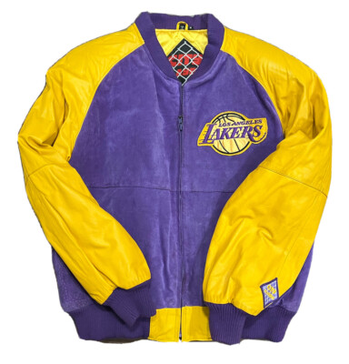 Vintage 80s Los Angeles Lakers Leather Jacket City Player Vintage 80s Los Angeles Lakers Leather Jacket City Player