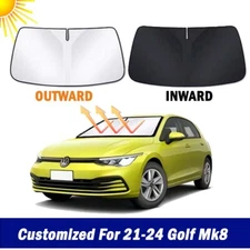 New Thick Foldable Windshield Sun Shade forVolkswagen Golf Mk8 21-24 Visor
