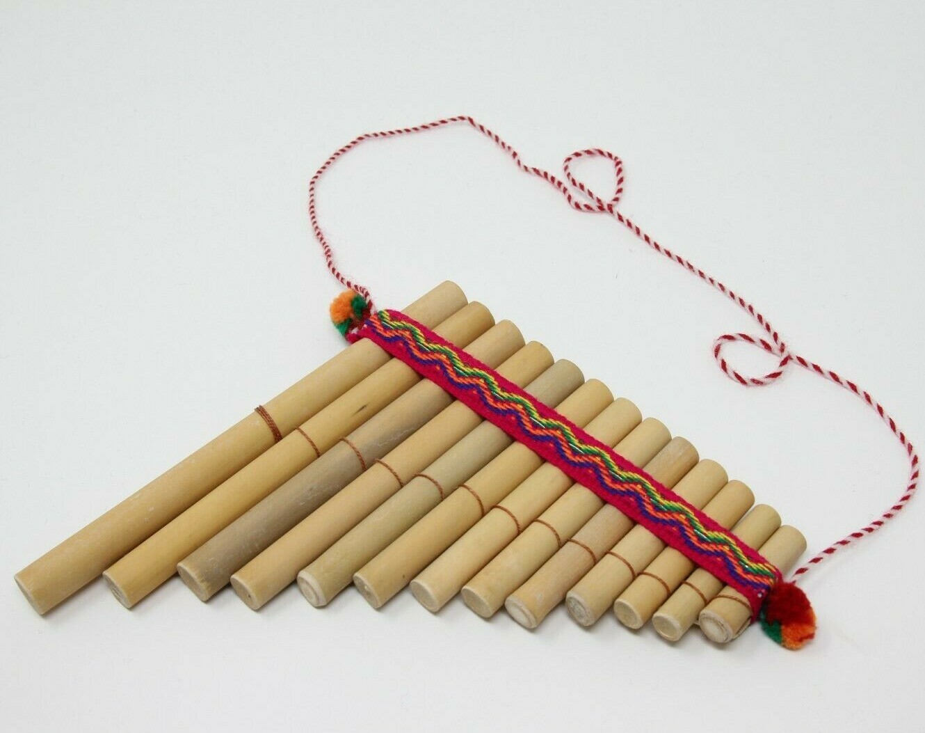 Panpipes Straight 13 Pipes, Rondador Ethically Traded from Ecuador
