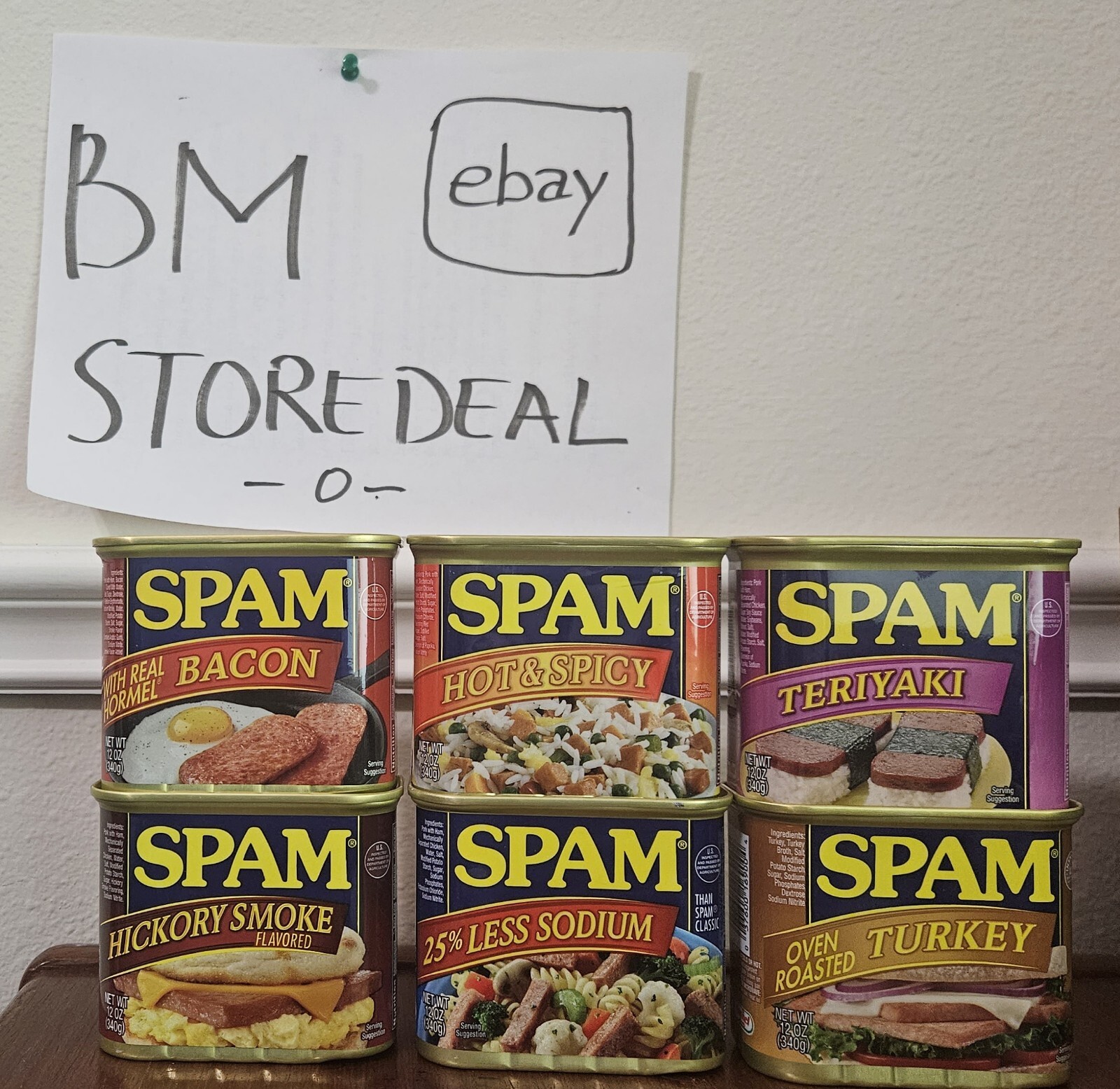 Spam Luncheon Meat Variety Pack (Pack Of 6) eBay