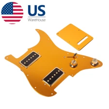 Loaded HH Pickguard Humbucker Alnico V P90 Pickup Back Plate for Stratocaster ST
