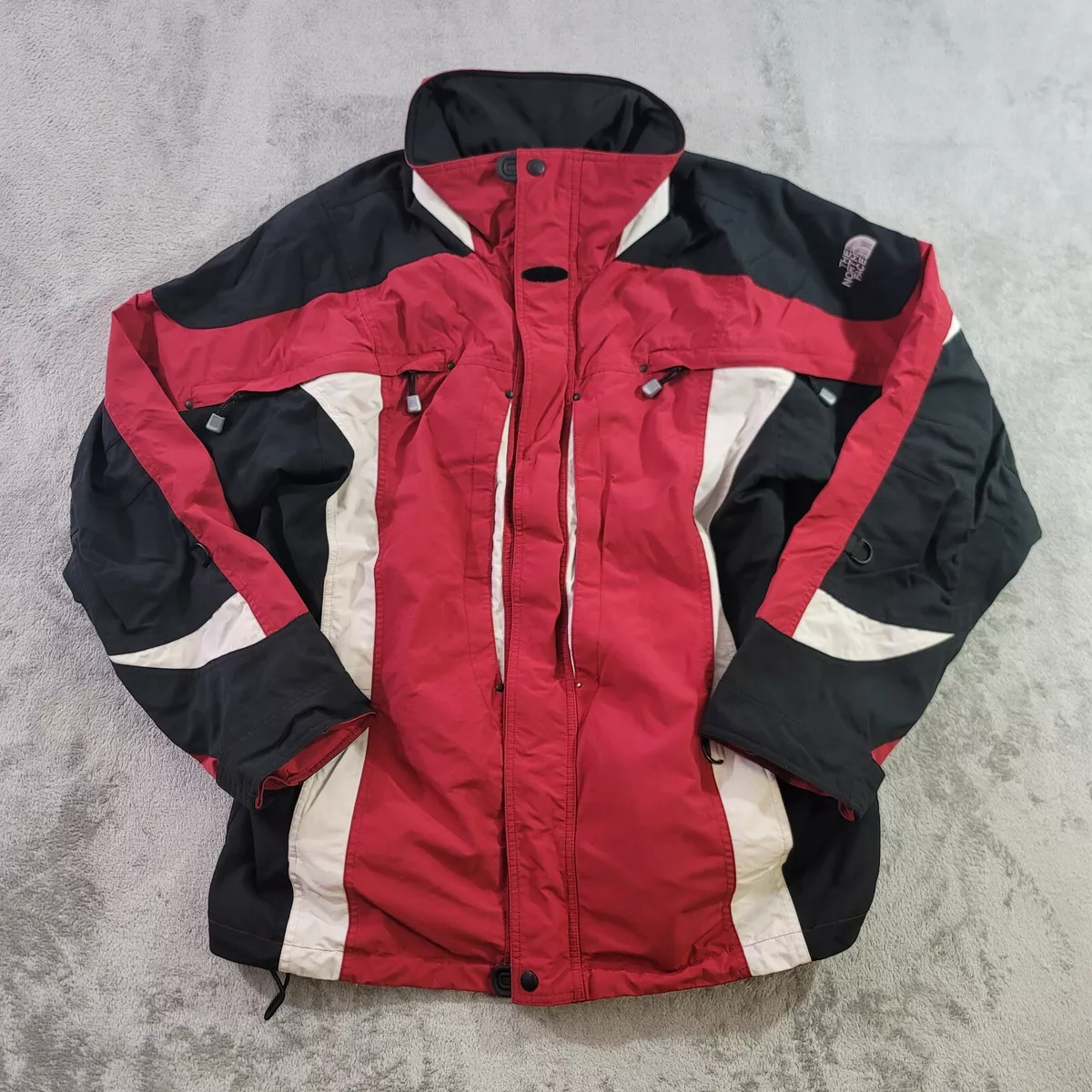 North Face Snowboarding Jacket Mens Size L Red Full Zip Vented