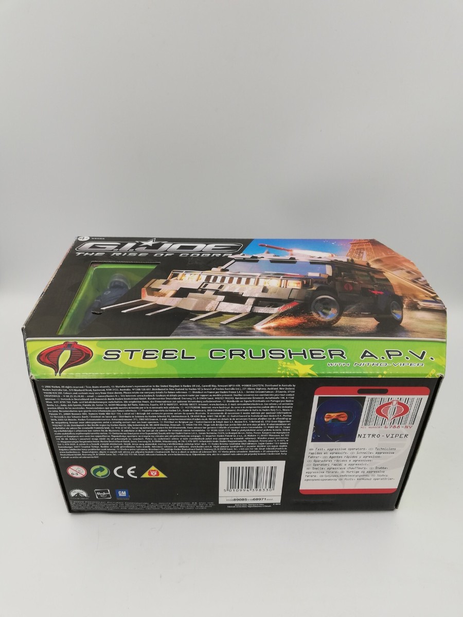 ミリタリー G.I. Joe Steel Crusher A.P.V. NinjaViper Hasbro GI Joe Steel Crusher APV NinjaViper The Rise of Cobra