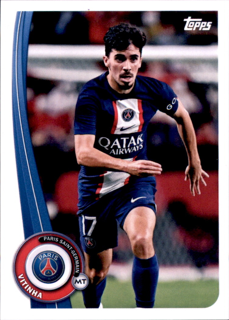 Set Officiel Topps PSG 2022-23 - Carte Vitinha - Near Mint