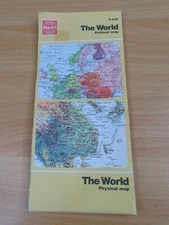 Mapart The World Political Map Physical Vintage Map