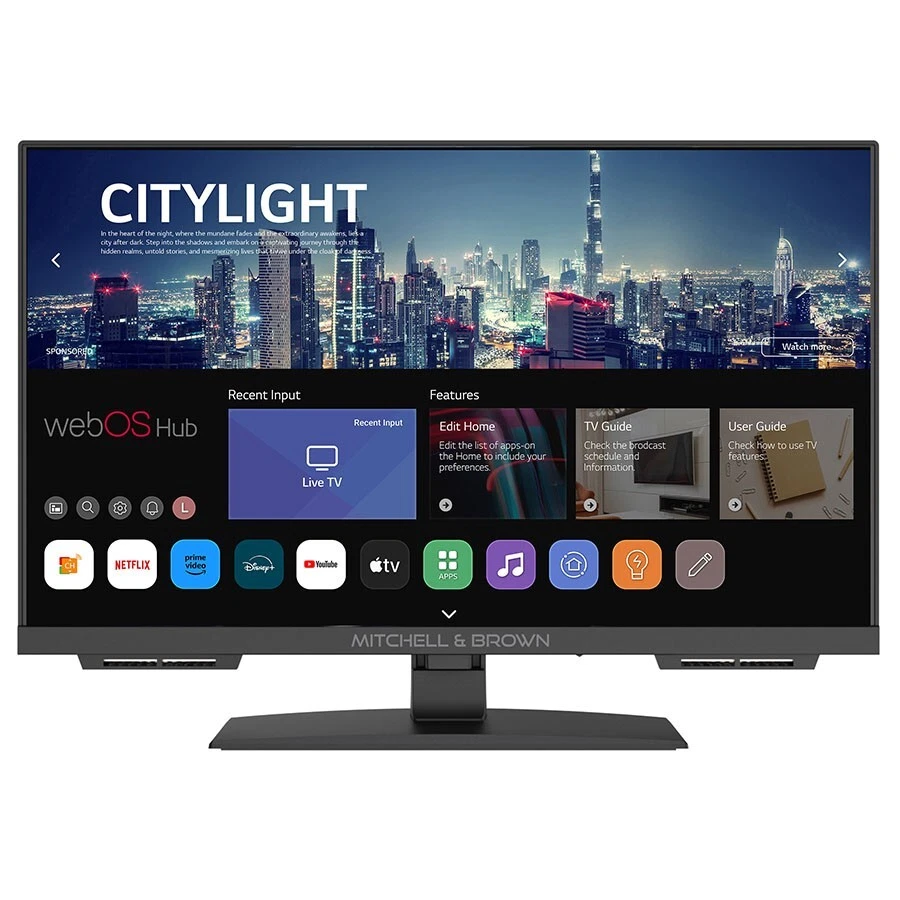 M&B 24" or 32" 12/240v Smart Freesat/Freeview HD TV With DVD & 7 Year Warranty - Image 3 of 4