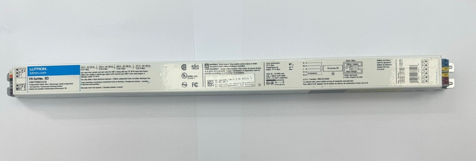 Lutron Electronic Fluorescent Dimming Ballast (H3DT554CU210) for sale