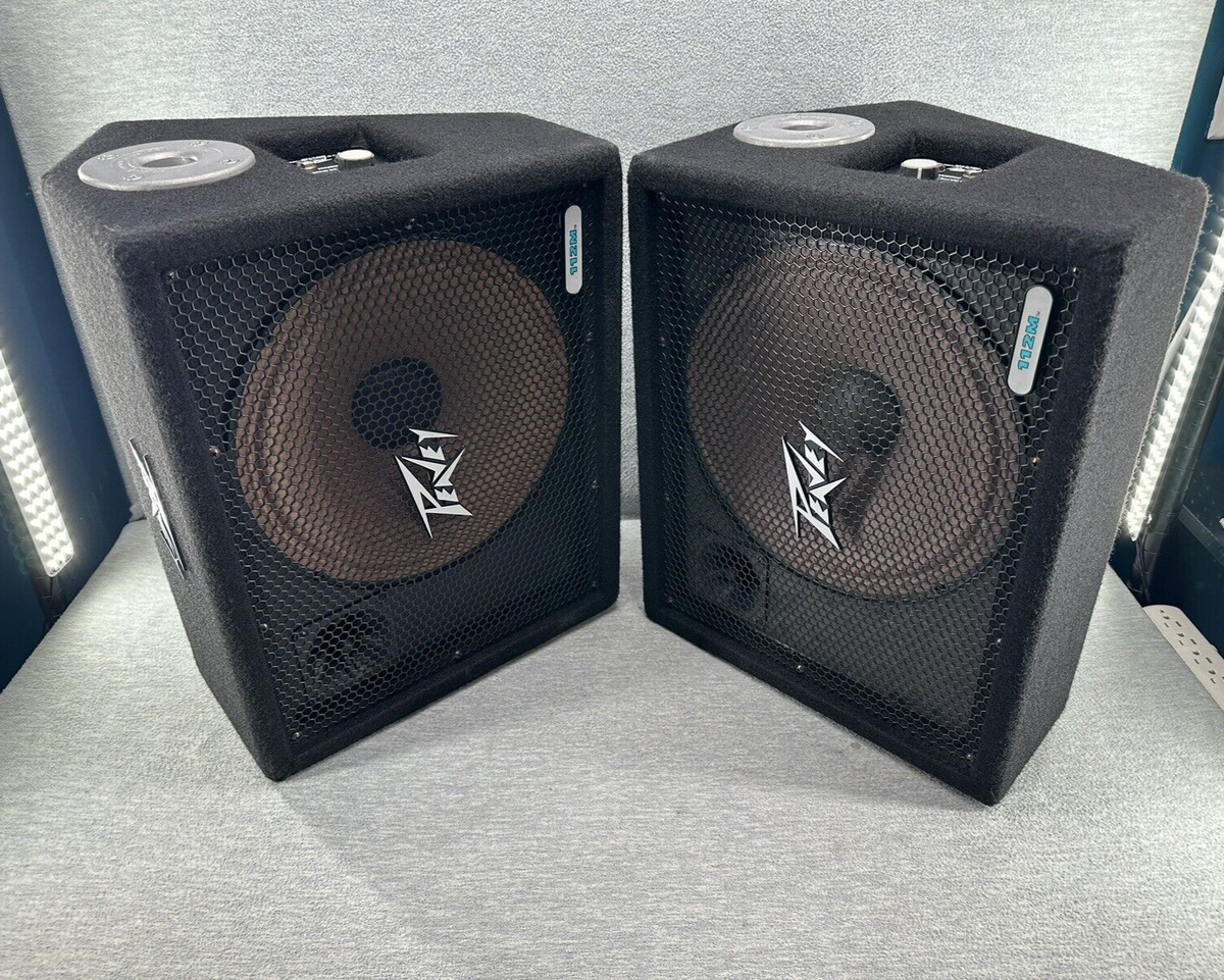 PEAVEY 112M - Set Of 2 Floor Monitor Stage Speakers 65 Watts PEAVEY 112M - Set Of 2 Floor Monitor Stage Speakers 65 Watts